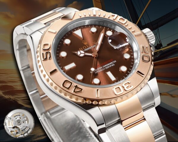sy_no_E2C2B5C67E36BDD14129911E4D952B43_1 Rolex Yacht-Master 40 Everose Rolesor Chocolate Dial 126621-0001