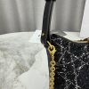 Diorling Black Cannage Tweed Mini Hobo Bag