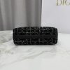 Diorling Black Cannage Tweed Mini Hobo Bag