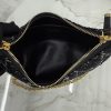 Diorling Black Cannage Tweed Mini Hobo Bag