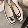 CHANEL Black & White Color-Blocked Square-Toe Slingback Heel