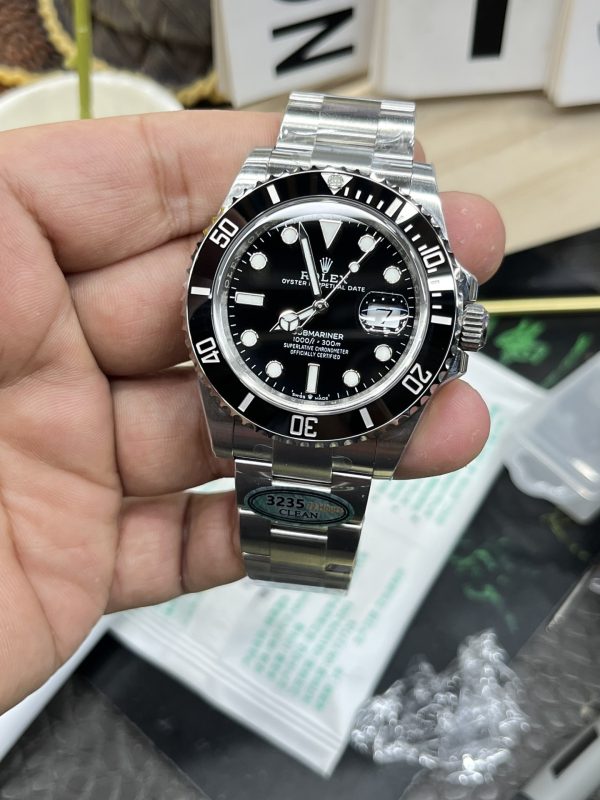 sy_no_F2DDCEEB519A50E48E973BE986678555_1 Rolex Submariner Date Black Dial Black Ceramic Bezel Stainless Steel Bracelet Watch
