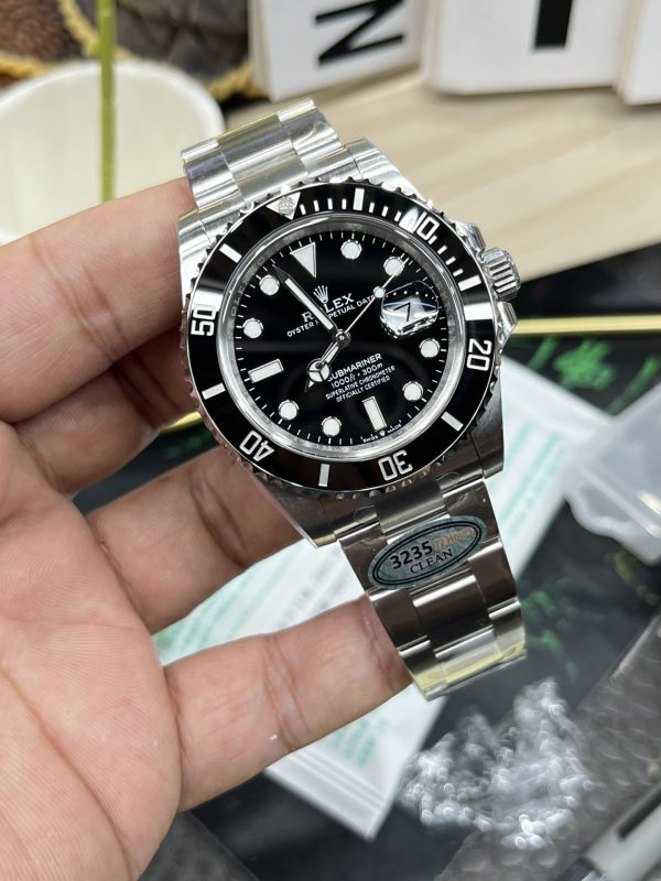 sy_no_F2DDCEEB519A50E48E973BE986678555_2 Rolex Submariner Date Black Dial Black Ceramic Bezel Stainless Steel Bracelet Watch
