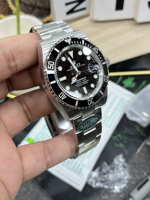 sy_no_F2DDCEEB519A50E48E973BE986678555_3 Rolex Submariner Date Black Dial Black Ceramic Bezel Stainless Steel Bracelet Watch