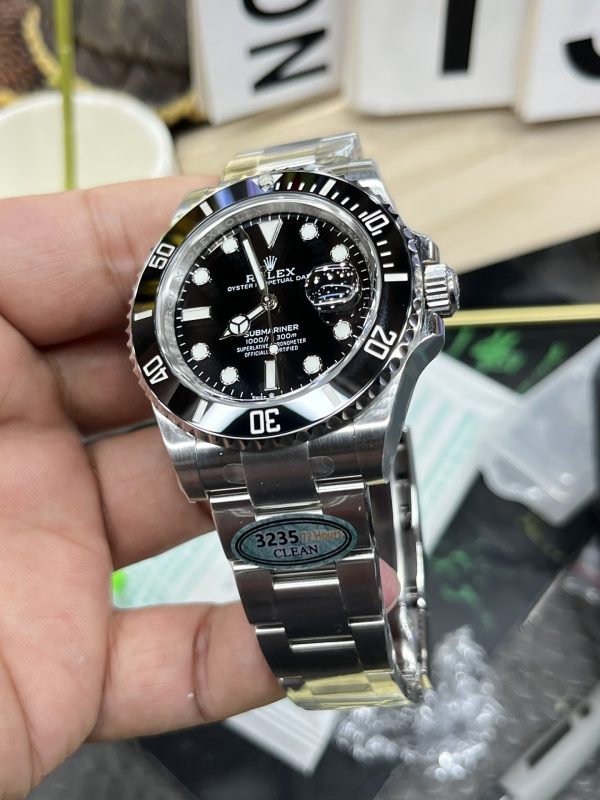 sy_no_F2DDCEEB519A50E48E973BE986678555_4 Rolex Submariner Date Black Dial Black Ceramic Bezel Stainless Steel Bracelet Watch